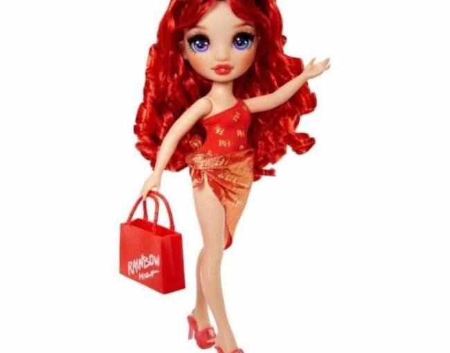 MGA Rainbow High: Swim & Style Fashion - Ruby Anderson (Red) Doll (507277-EUC)