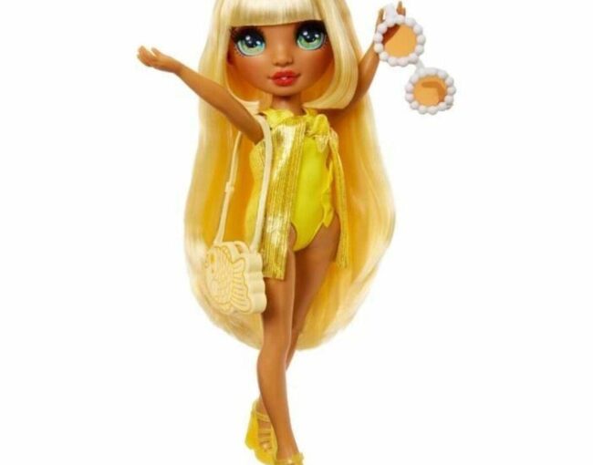 MGA Rainbow High: Swim & Style Fashion - Sunny Madison (Yellow) Doll (507284-EUC) - Image 2