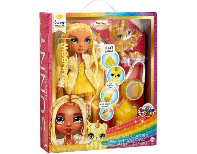 MGA Rainbow High: Sunny Madison - (Yellow) Doll & Slime (120186-EU)