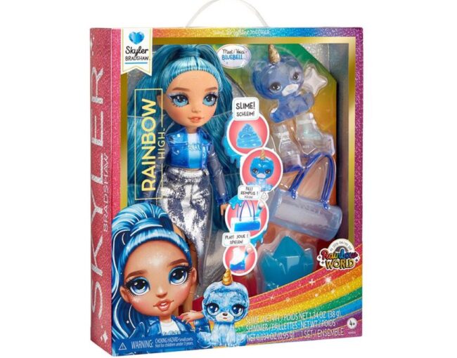 MGA Rainbow High: Skyler Bradshaw - (Blue) Doll & Slime (120216-EU)