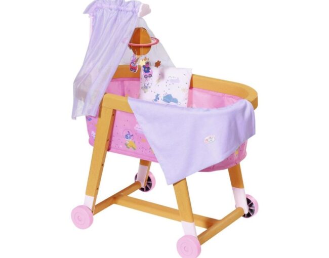 Zapf Creation: Baby Born - Good Night Bassinet in Wooden Effect (829981-116721)