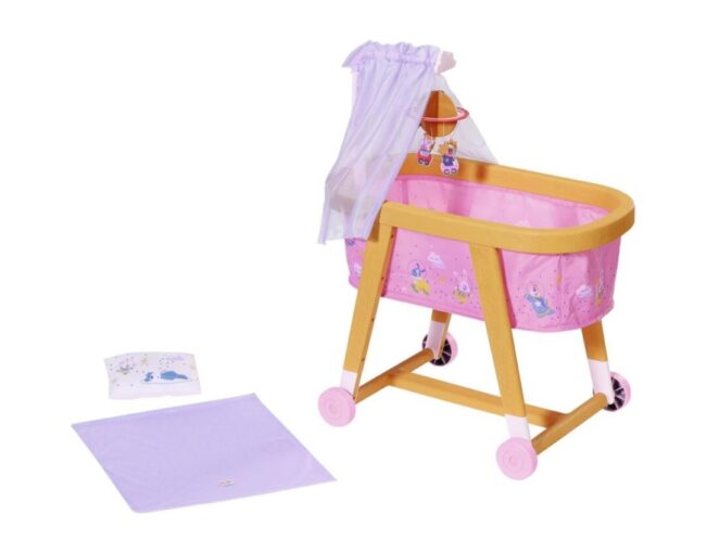 Zapf Creation: Baby Born - Good Night Bassinet in Wooden Effect (829981-116721) - Image 2