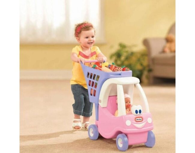 Little Tikes Cozy Coupe® - Princess Shopping Cart (620195E3) - Image 2