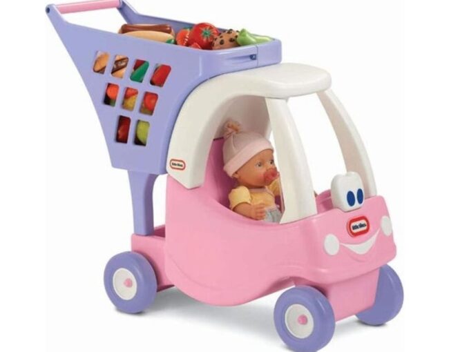 Little Tikes Cozy Coupe® - Princess Shopping Cart (620195E3) - Image 3