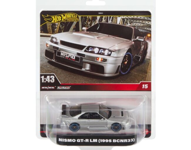 Mattel Hot Wheels: Premium Real Readers - Nismo GT-R LM (1995 BCNR33) 1:43 Vehicle (HWT02)