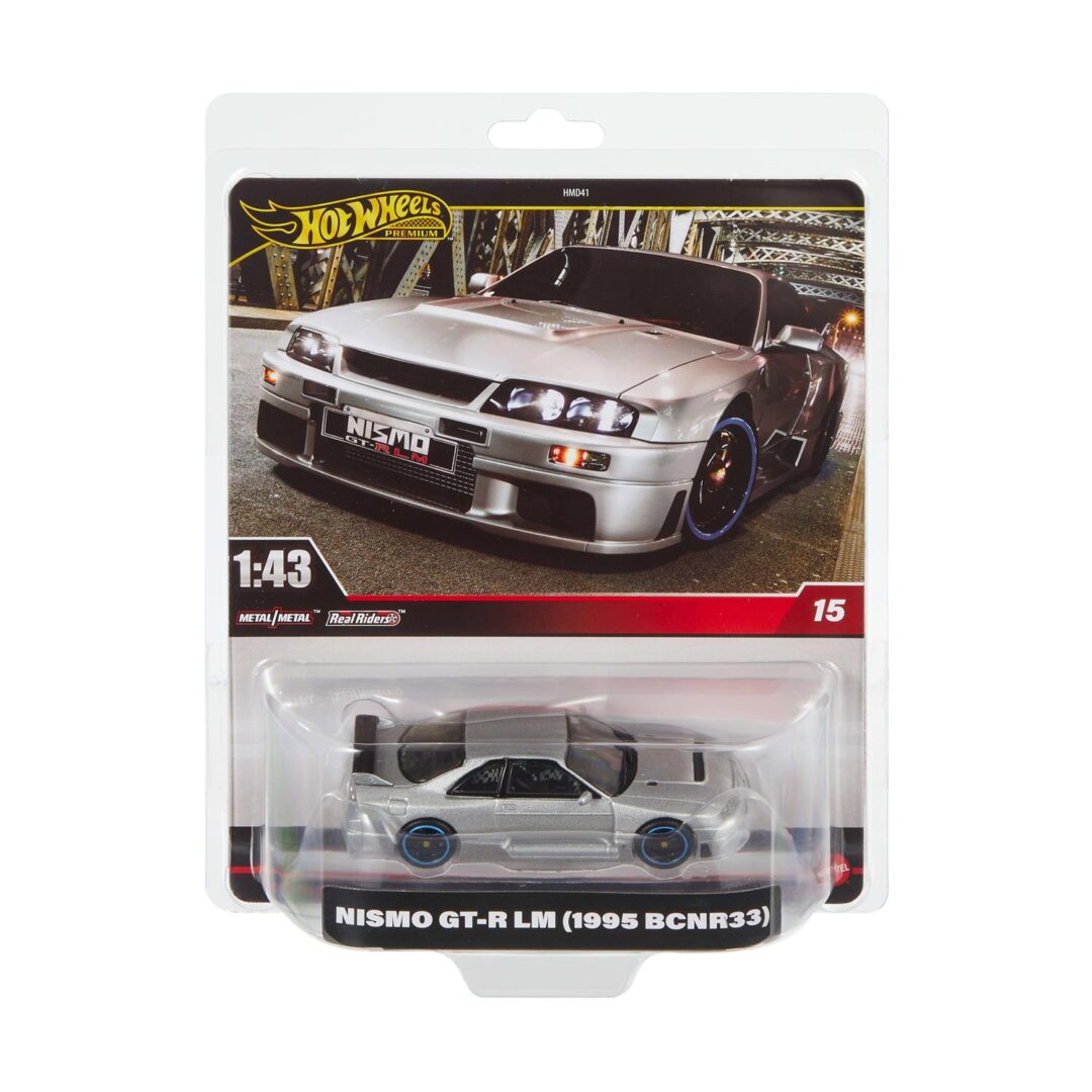 Mattel Hot Wheels: Premium Real Readers - Nismo GT-R LM (1995 BCNR33) 1:43 Vehicle (HWT02)
