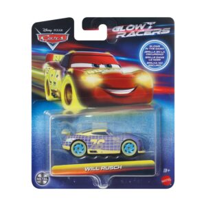 Mattel Disney Cars: Glow Racers - Will Rusch Vehicle (HVF08)