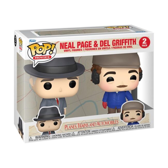 Funko Pop! 2-Pack Movies: Planes, Trains and Automobiles - Neal Page & Del Griffith Vinyl Figures - Image 2