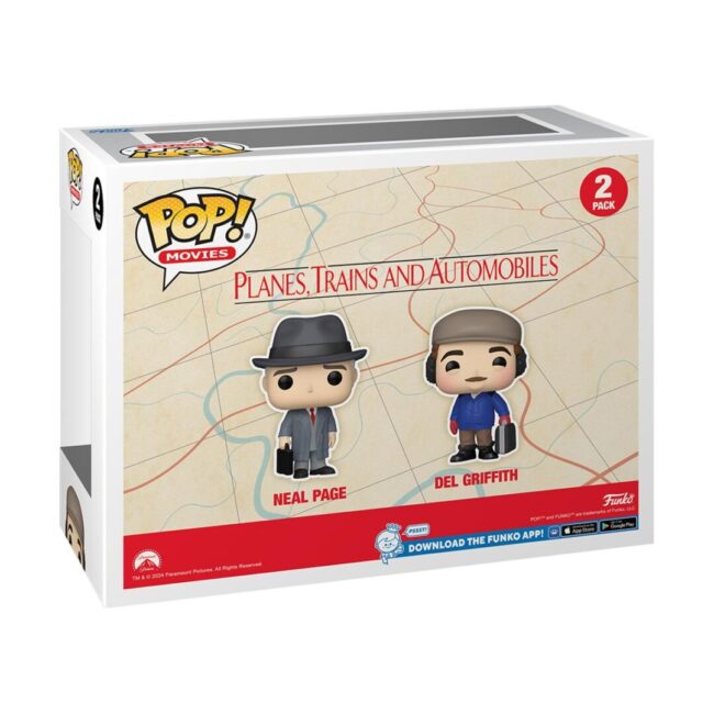 Funko Pop! 2-Pack Movies: Planes, Trains and Automobiles - Neal Page & Del Griffith Vinyl Figures - Image 3