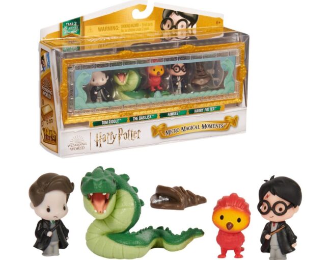 Spin Master Harry Potter: Micro Magical Moments - Tom Riddle/The Basilisk/Fawkes/Harry Potter Mini Figures 5Pack (6068622)