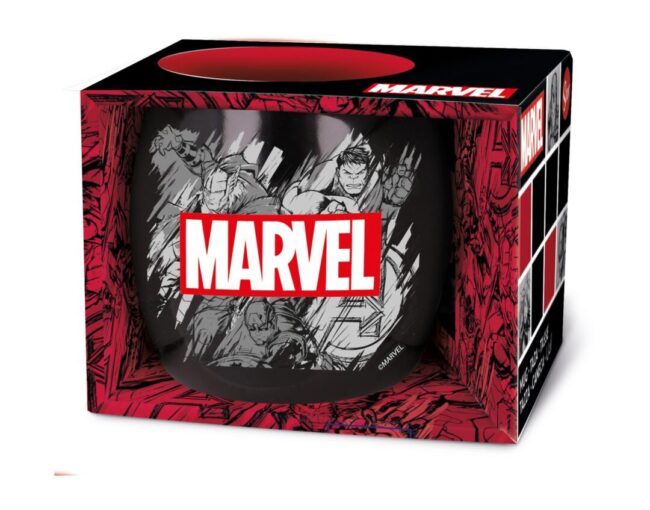 Stor: Marvel Pattern - Globe Mug In Gift Box (380ml) (75436) - Image 2