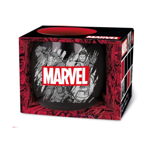 Stor: Marvel Pattern - Globe Mug In Gift Box (380ml) (75436) - Image 2