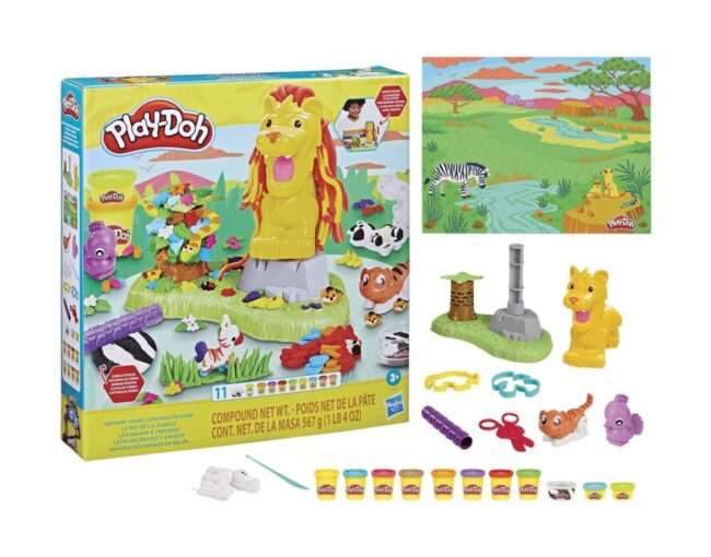 Hasbro Play-Doh - Growin Mane Lion And Friends (F7221) - Image 3