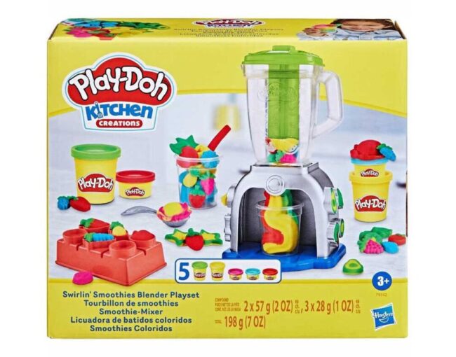 Hasbro Play-Doh: Kitchen Creations -  Swirlin' Smoothies Blender Playset (F9142)