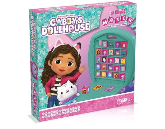 Winning Moves: Gabbys Dollhouse - Top Trumps Match Cube Game (WM04252-ML1)