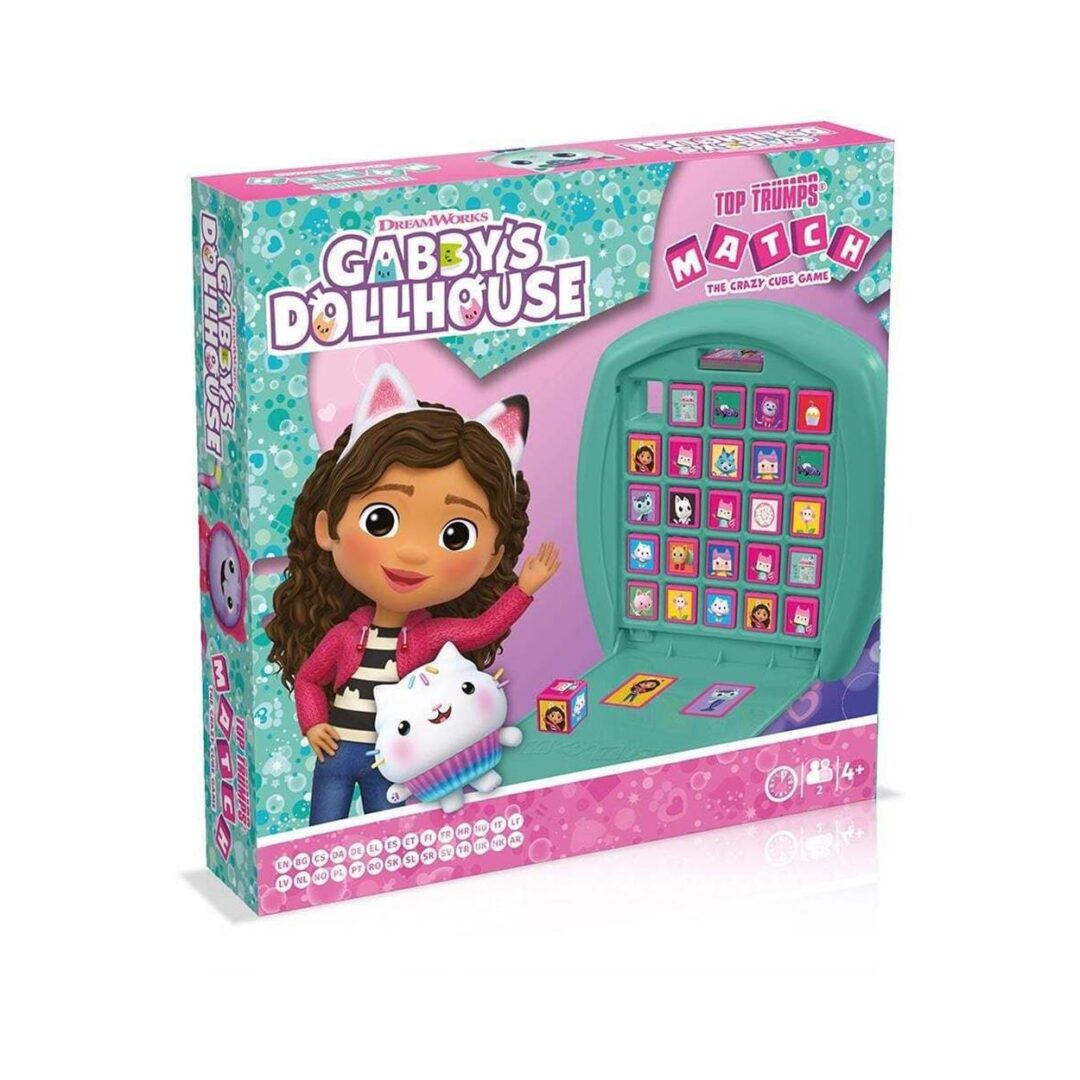 Winning Moves: Gabbys Dollhouse - Top Trumps Match Cube Game (WM04252-ML1)