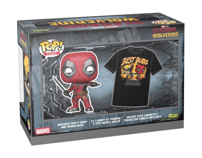 Funko Pop! & Tees (Adult): Deadpool & Wolverine - Deadpool & Wolverine Best Bubs Bobble-Head Vinyl Figure and T-Shirt (XL) - Image 2