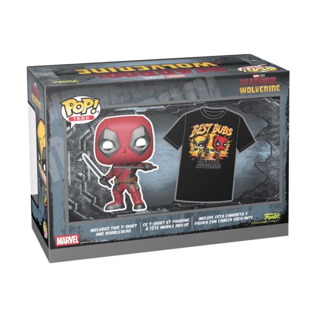 Funko Pop! & Tees (Adult): Deadpool & Wolverine - Deadpool & Wolverine Best Bubs Bobble-Head Vinyl Figure and T-Shirt (XL) - Image 2