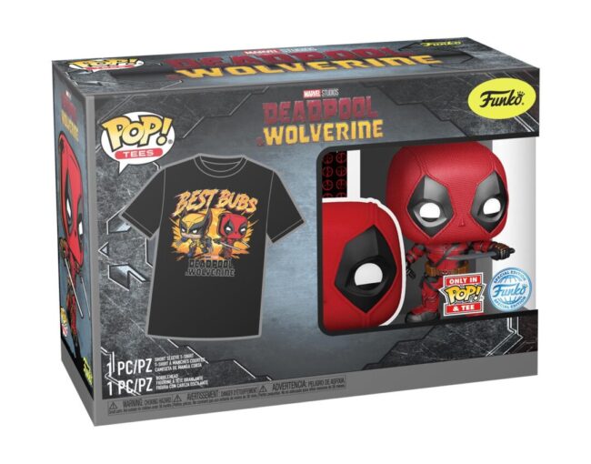 Funko Pop! & Tees (Adult): Deadpool & Wolverine - Deadpool & Wolverine Best Bubs Bobble-Head Vinyl Figure and T-Shirt (XL) - Image 3