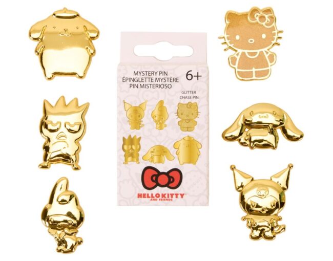 Loungefly Sanrio 50Th Anniversary - Hello Kitty Gold Mystery Box Pin (SANPN0268EA)
