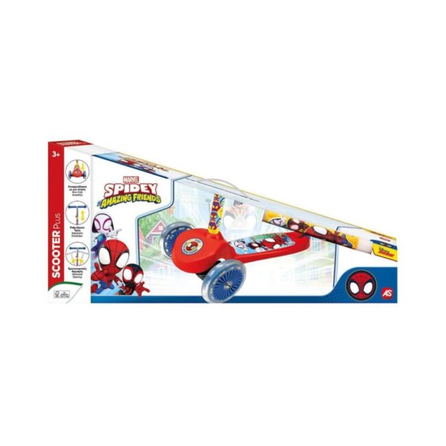 AS Scooter Plus Marvel: Spidey and his Amazing Friends με Λαμπάδα (5004-50264)