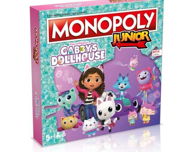 Winning Moves: Monopoly - Junior Gabbys Dollhouse  Επιτραπέζιο (Ελληνική Γλώσσα) (WM04157)