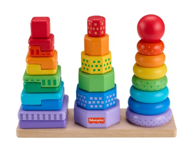 Fisher-Price - Wooden Stacking Shape Sorter (HXT76)