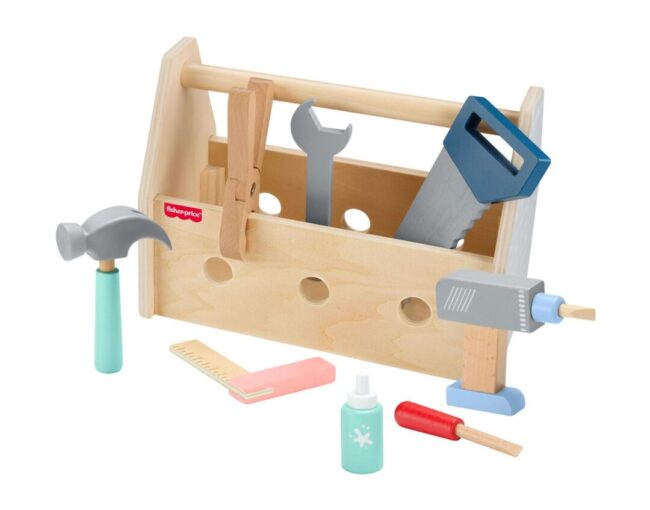 Fisher-Price - Wooden Tool Box Set (HYG50) - Image 3