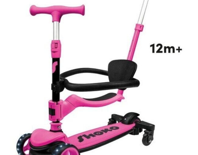 AS SHOKO: Prime 4 in 1 PLUS Scooter Ροζ (5004-50523)