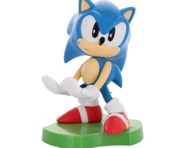 EXG Cable Guys Holdems: Sonic The Headgehog - Sliding Sonic Phone and Earpod Holder (HDHMSG400605)