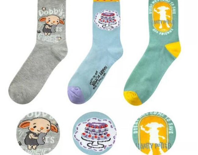 Cinereplicas Movies: Harry Potter - Dobby Socks (Set of 3) (CR1603)