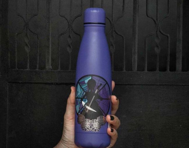 Cinereplicas Movies: Wednesday - Wednesday with Cello Thermo Water Bottle (500ml) (CR4071) - Image 2