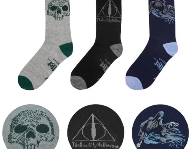 Cinereplicas Movies: Harry Potter - Deathly Hallows Socks (Set of 3) (CR1605)
