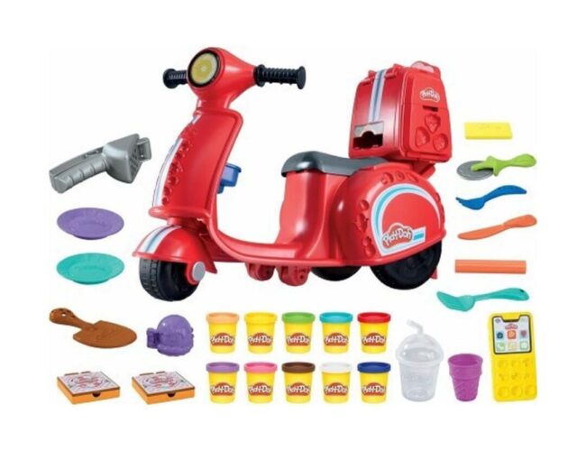 Hasbro Play-Doh - Pizza Delivery Scooter Playset (F8803) - Image 3