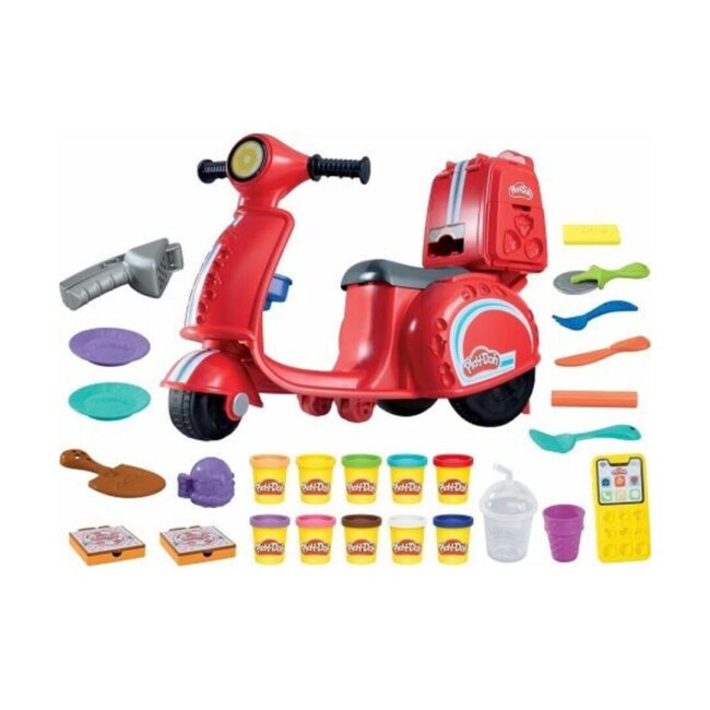 Hasbro Play-Doh - Pizza Delivery Scooter Playset (F8803) - Image 3