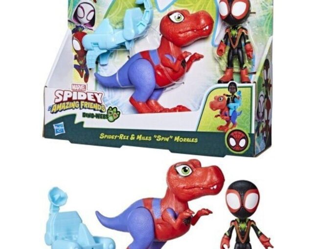 Hasbro Disney Marvel: Spidey And His Amazing Friends Dino-Webs - Spidey-Rex & Miles ''Spin'' Morales (G0124) - Image 2