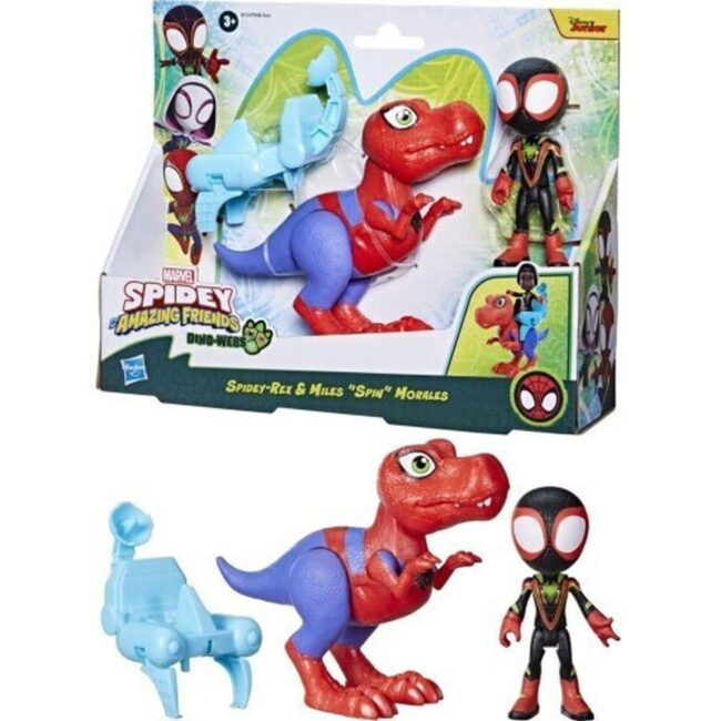 Hasbro Disney Marvel: Spidey And His Amazing Friends Dino-Webs - Spidey-Rex & Miles ''Spin'' Morales (G0124) - Image 2