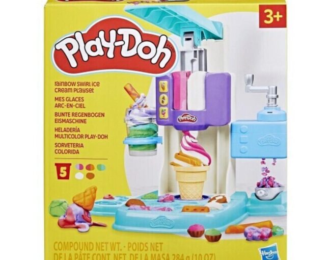 Hasbro Play-Doh: Rainbow Swirl Ice Cream Playset (G0028)
