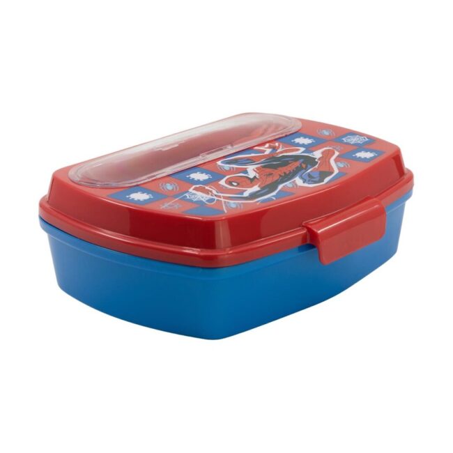 Stor Marvel: Spider-Man Arachnid Grid -  Funny Sandwich Box With Cutlery (74709) - Image 2