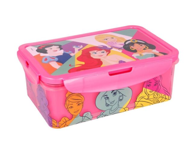 Stor Disney Princess: Bright & Bold - Rectangular Food Container With Removable Compartments (1190ml) (51245) - Image 2