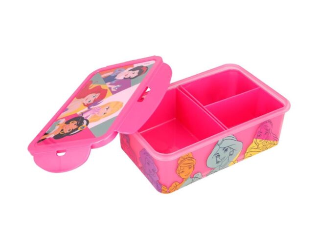 Stor Disney Princess: Bright & Bold - Rectangular Food Container With Removable Compartments (1190ml) (51245) - Image 3