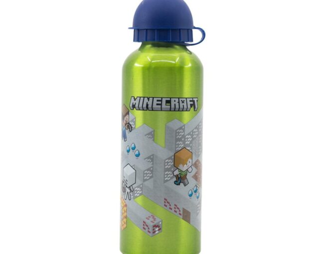 Stor: Minecraft - Isometric High Aluminium Bottle (530ml) (40460)