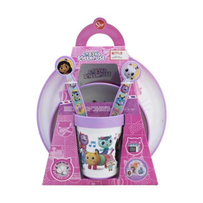 Stor: Gabby Dollhouse - Non Slip 5 Pcs Bicolor Premium Set  (21281) - Image 2