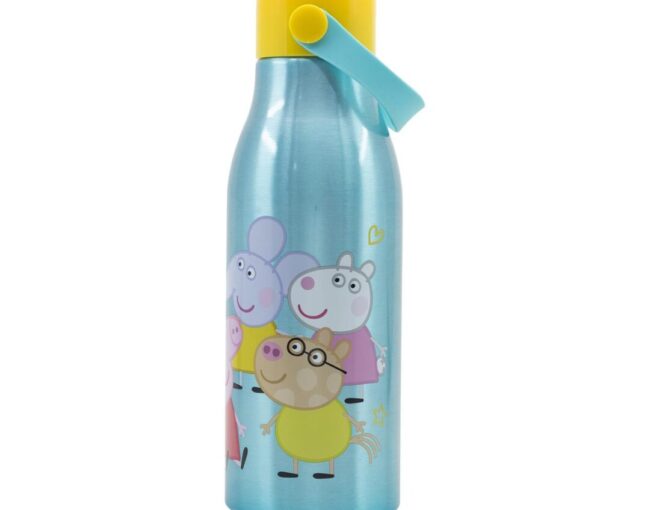 Stor: Peppa Pig Core 2022 - Flexi Handle Aluminium Bottle (760ml) (13961)
