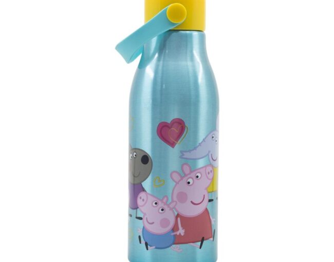 Stor: Peppa Pig Core 2022 - Flexi Handle Aluminium Bottle (760ml) (13961) - Image 2