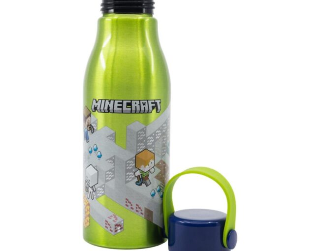 Stor: Minecraft - Isometric Flexi Handle Aluminium Bottle (760ml) (40461) - Image 3