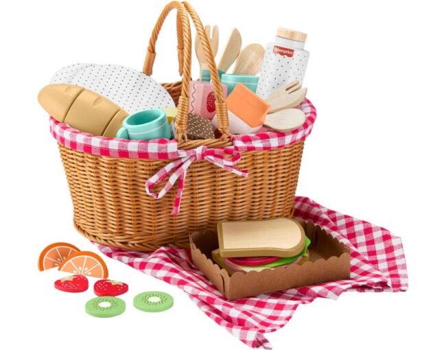 Fisher-Price - Wooden Picnic Basket Set (HXT81)