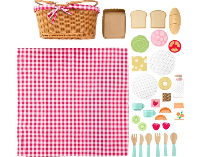 Fisher-Price - Wooden Picnic Basket Set (HXT81) - Image 2
