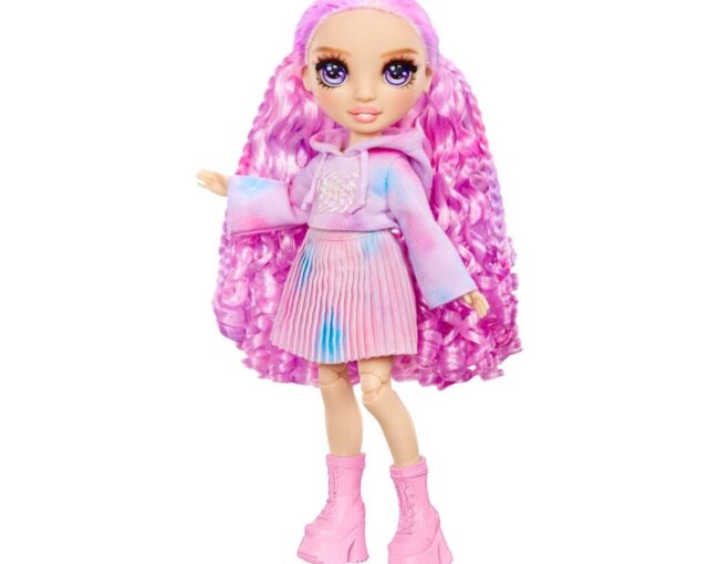 MGA Rainbow High: Watercolor & Create - Tie Dye Doll with Purple (507581)