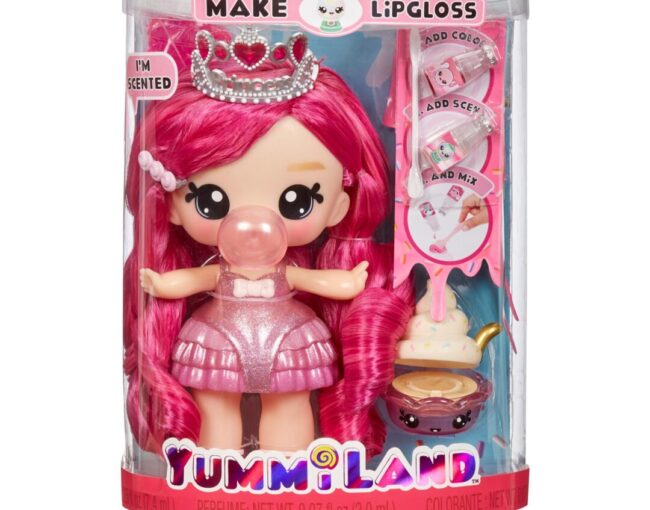MGA Yummiland Large Doll + Lipgloss Pet- Bianca Bubblegum (120735) - Image 3